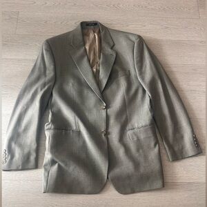 Ralph Lauren 100% Wool Blazer Jacket Sports Coat Brown Mens Size Large L